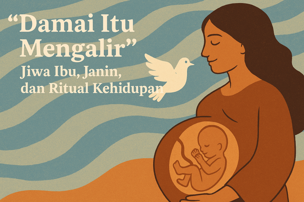 🕊️ “Damai Itu Mengalir”: Jiwa Ibu, Janin, dan Ritual Kehidupan 🕊️ “Damai Itu Mengalir”: Jiwa Ibu, Janin, dan Ritual Kehidupan