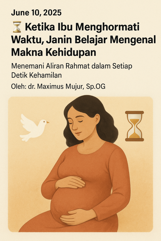 ⏳ Ketika Ibu Menghormati Waktu, Janin Belajar Mengenal Makna Kehidupan ⏳ Ketika Ibu Menghormati Waktu, Janin Belajar Mengenal Makna Kehidupan