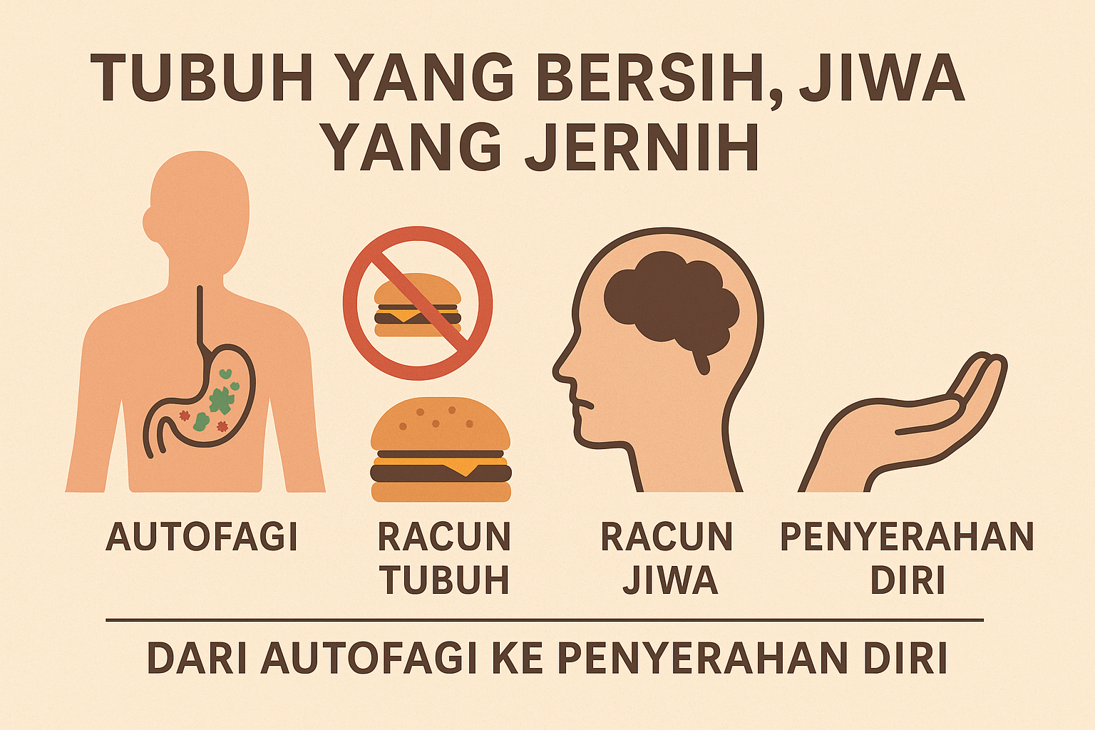 Tubuh yang Bersih, Jiwa yang Jernih: Dari Autofagi ke Penyerahan Diri